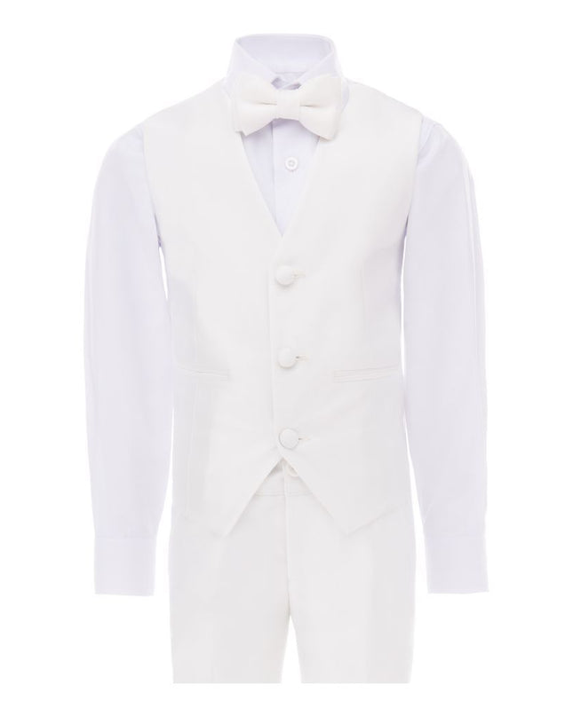 kids atelier moustache Cream 5pc Peak Lapel Tuxedo