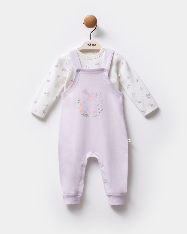 Liliac Growing Butterfly One-Piece Set