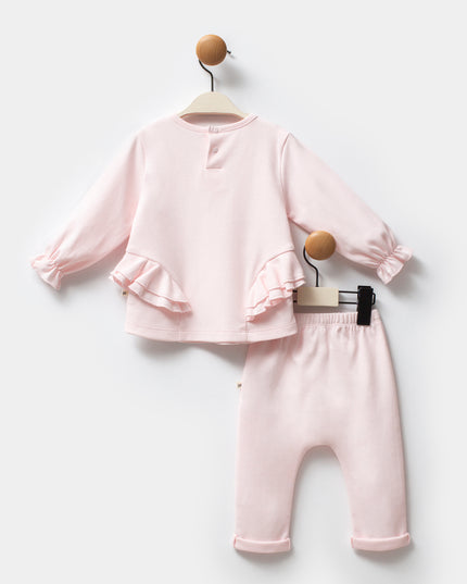 Pink Swan Ruffle Outfit Set