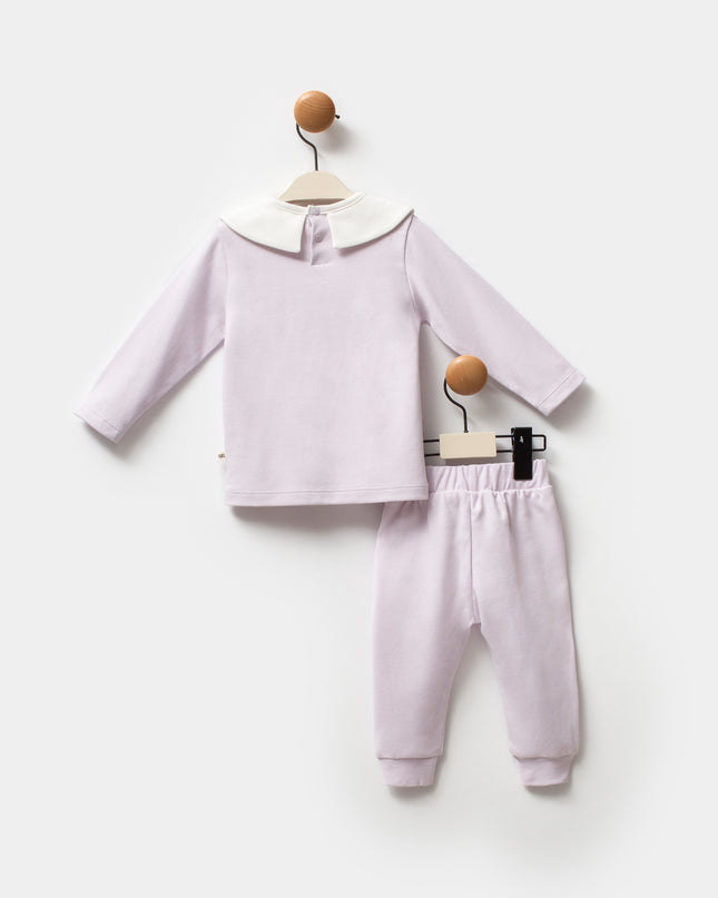 Lilac Butterfly Flower Outfit Set