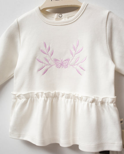 Pink Butterfly Outfit Set