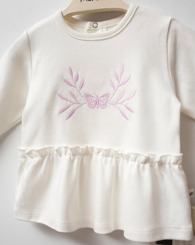 Pink Butterfly Outfit Set