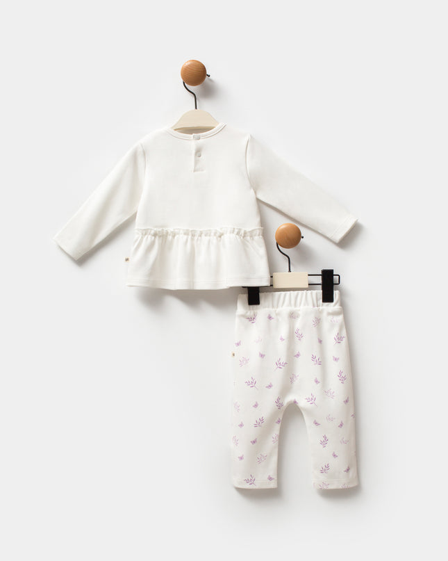 Pink Butterfly Outfit Set