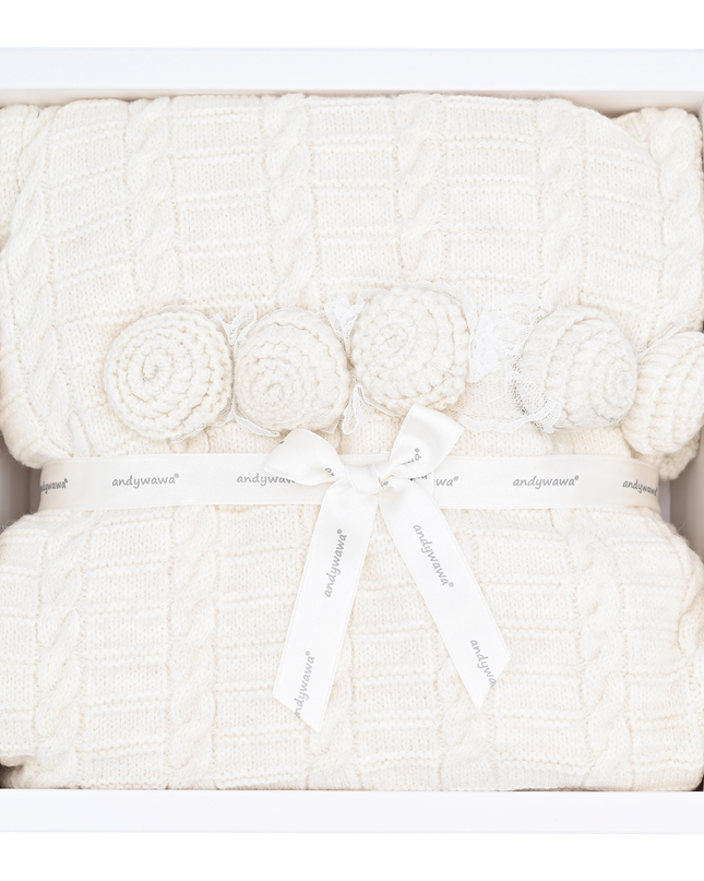 Ecru Knitted Blanket