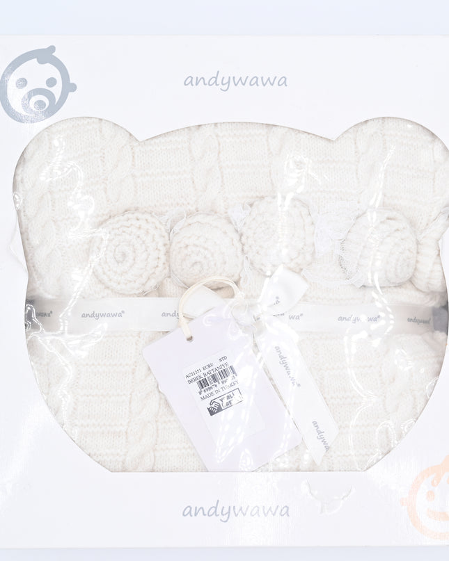 Ecru Knitted Blanket