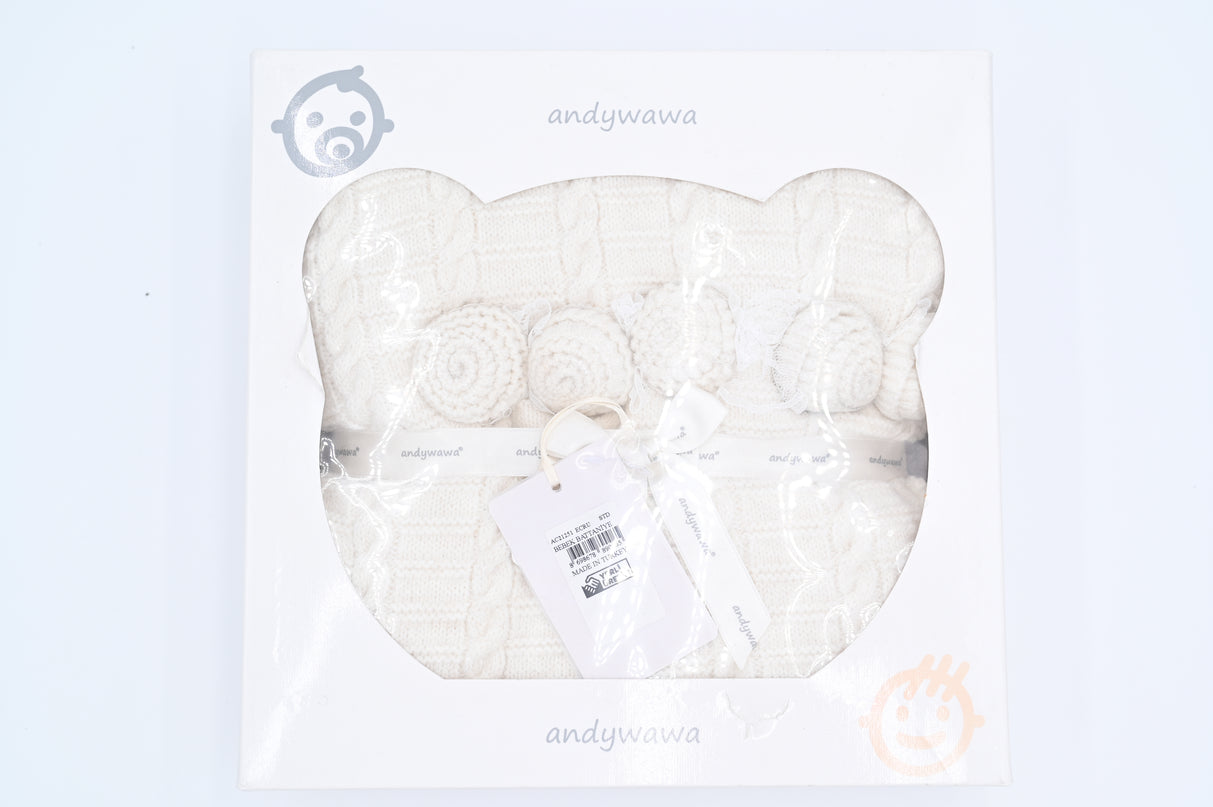 Ecru Knitted Blanket