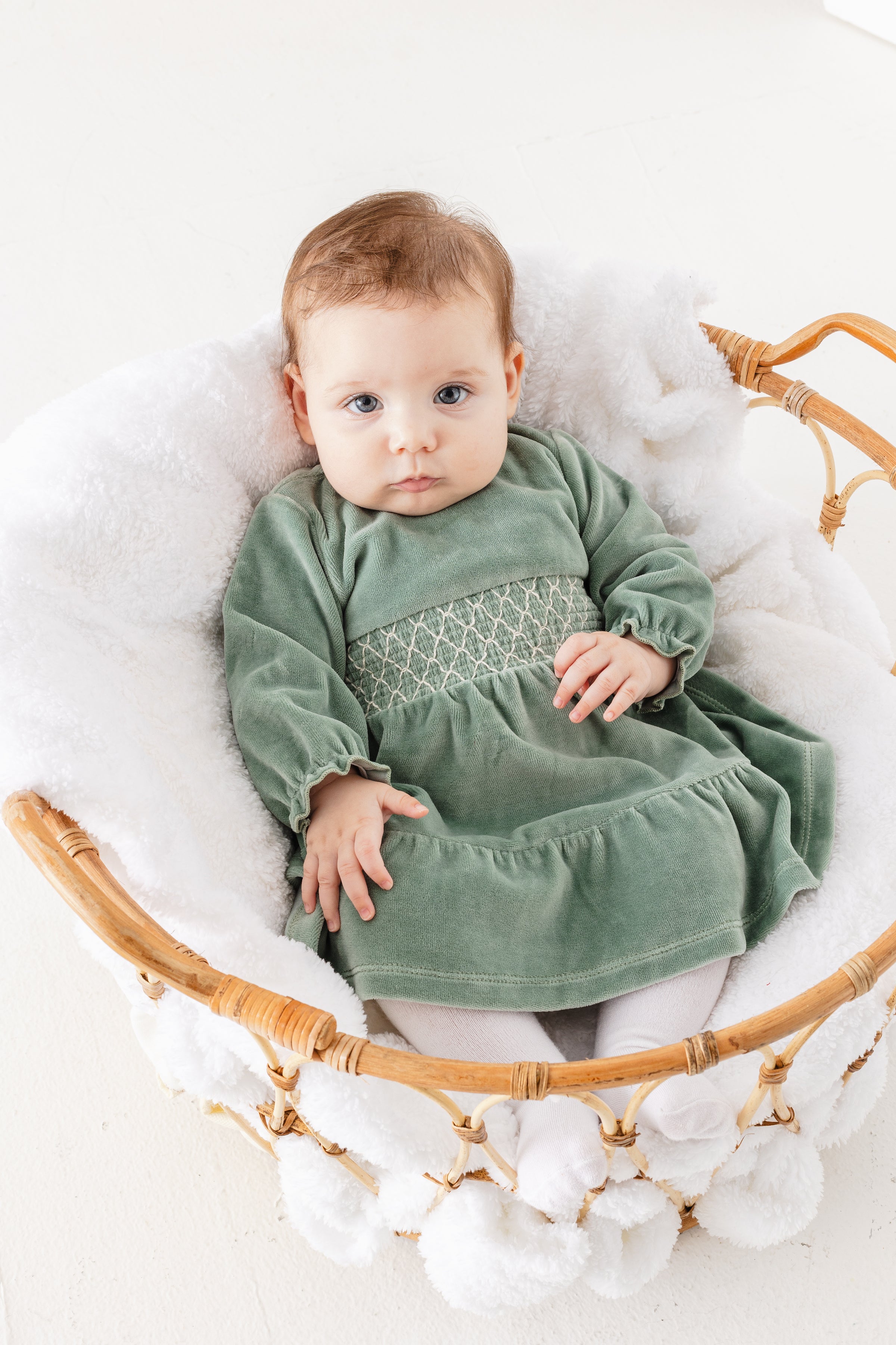 Green Velvet Formal Dress - kids atelier Green Velvet Formal Dress - kids atelier