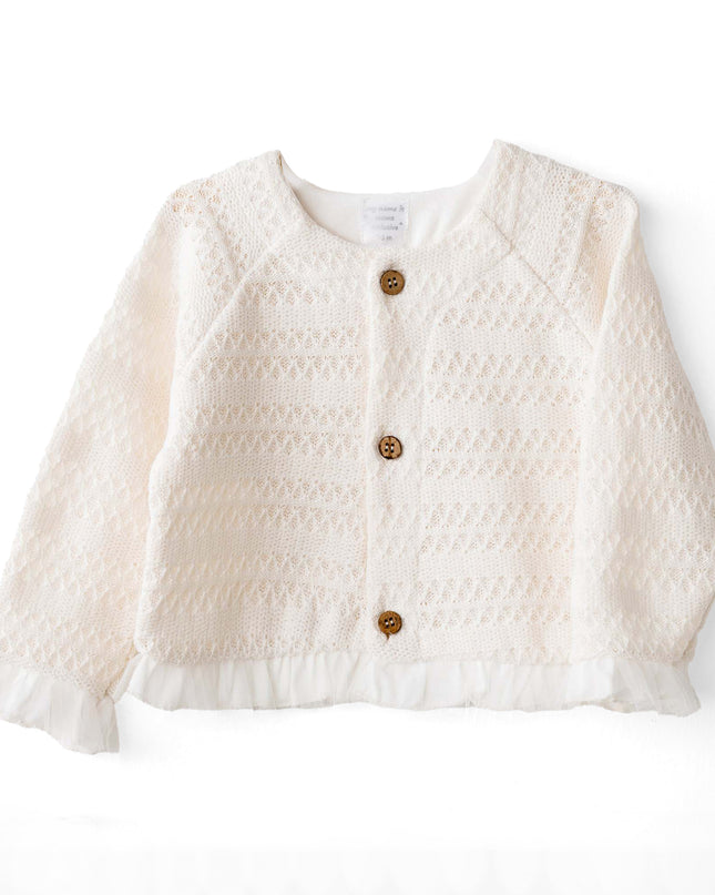 Vanilla Ruffle Cardigan