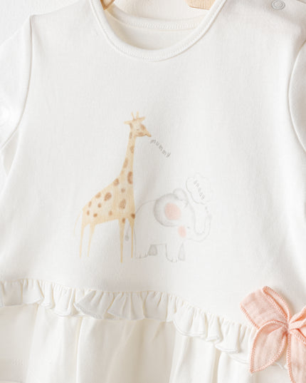 Salmon Love Family Giraffe Outfit Set