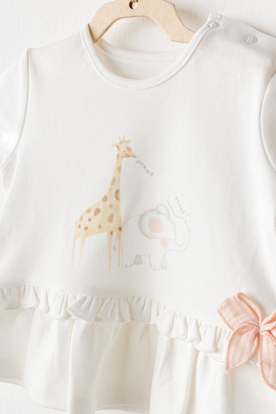 Salmon Love Family Giraffe Outfit Set