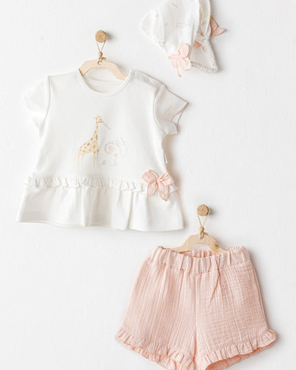 kidsatelier-andywawa-Salmon-Love-Family-Giraffe-Outfit-Set