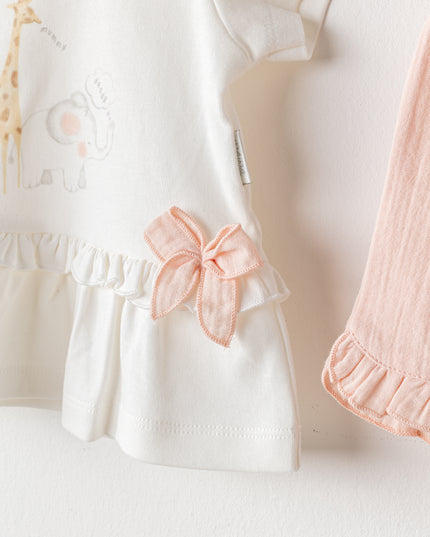 kidsatelier-andywawa-Salmon-Love-Family-Giraffe-Outfit-Set