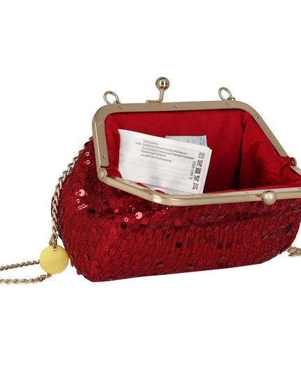 Kids Atelier-Abel and Lula-Girls Red Sequins Handbag