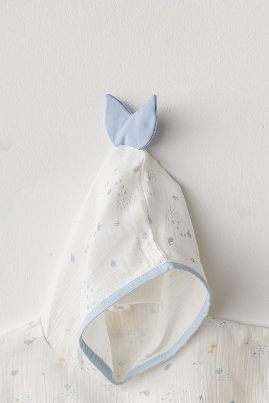 White Ocean Muslin Pancho