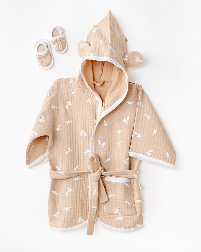 Beige Island Smile Bathrobe