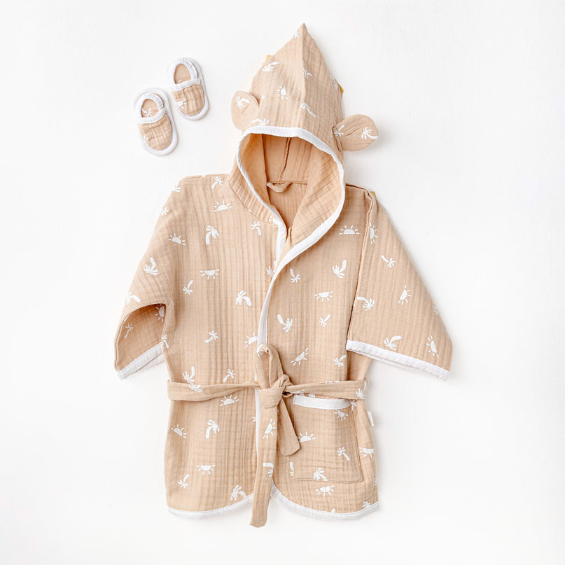 Beige Island Smile Bathrobe
