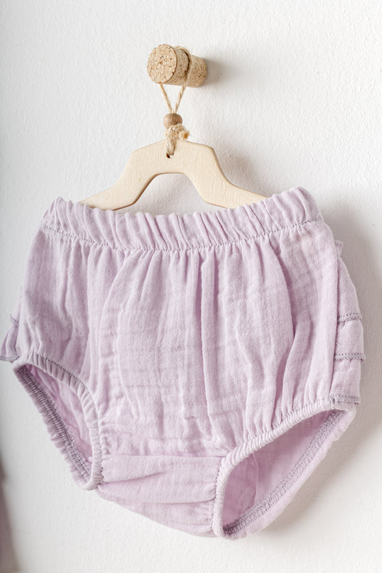 Lilac Magical Butterfly Dress Bloomers Set