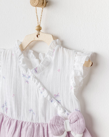 Lilac Magical Butterfly Dress Bloomers Set