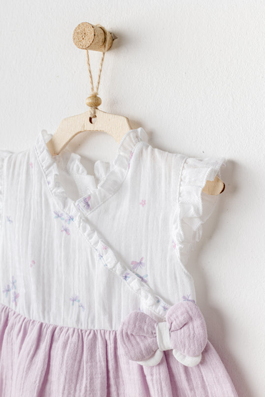 Lilac Magical Butterfly Dress Bloomers Set