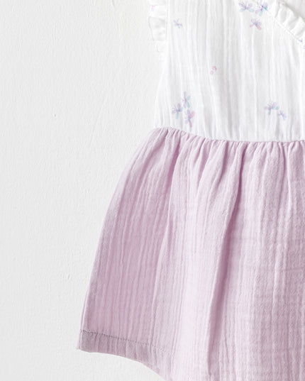 Lilac Magical Butterfly Dress Bloomers Set
