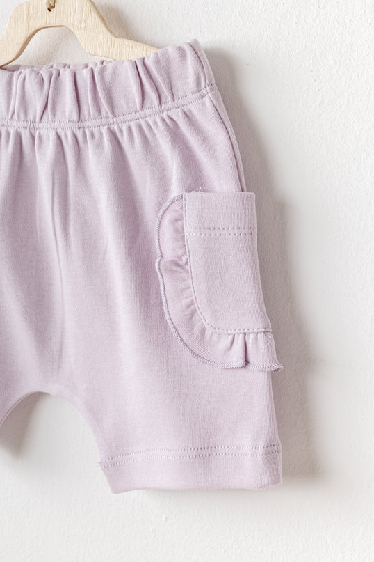 Lilac Butterfly Shorts Set