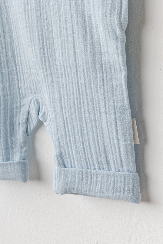 Blue Ocean Muslin Jumpsuit Set