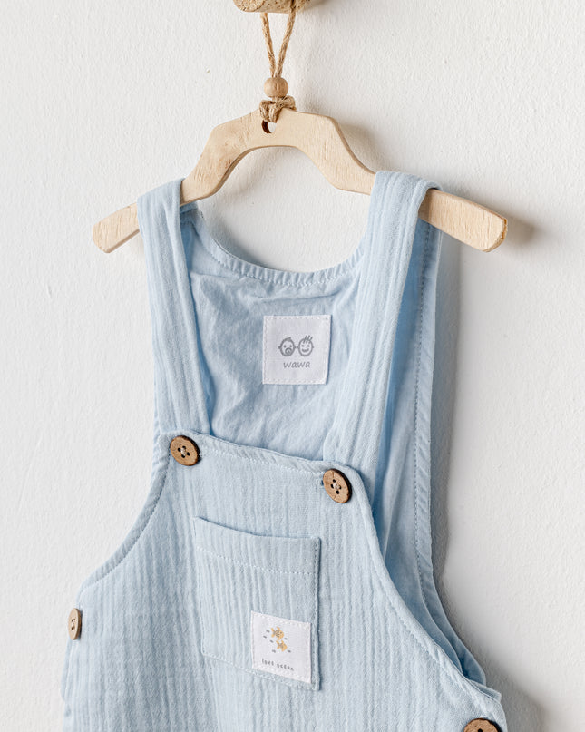 Blue Ocean Muslin Jumpsuit Set