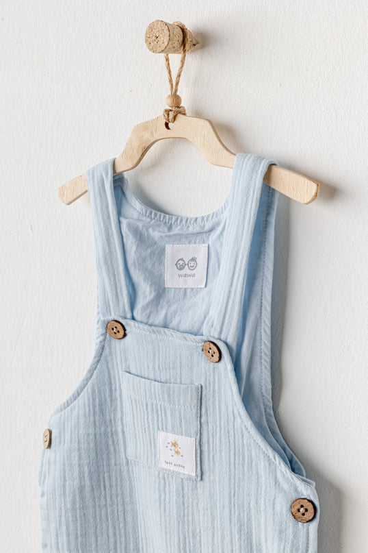 Blue Ocean Muslin Jumpsuit Set