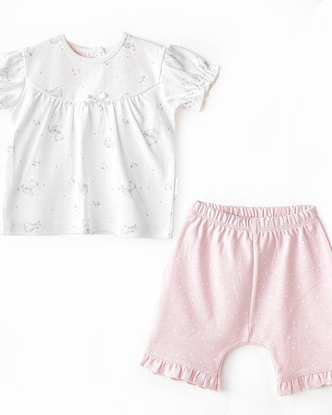 Pink Shorts Cuddly Bunny Bear Outfit