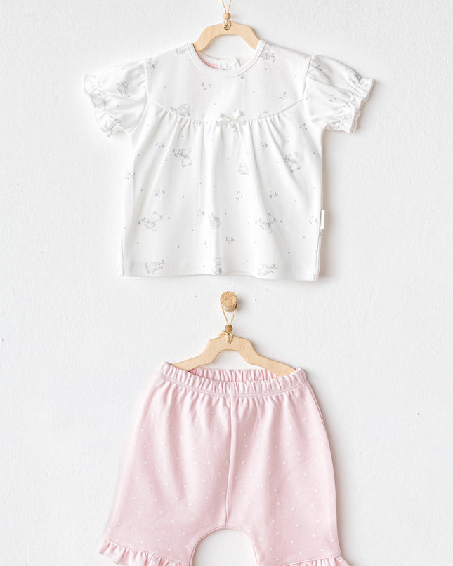 Pink Shorts Cuddly Bunny Bear Outfit