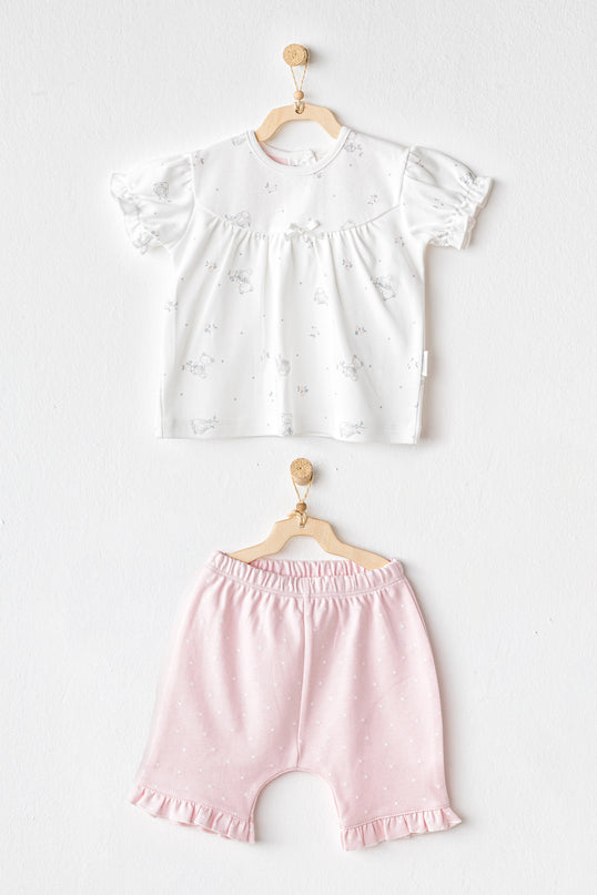 Pink Shorts Cuddly Bunny Bear Outfit