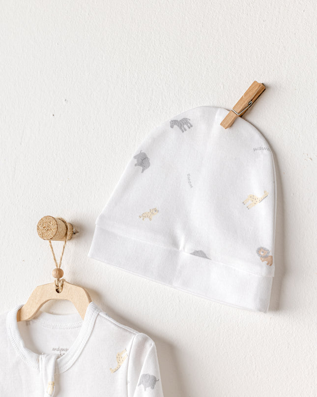 White Romper Little King Giraffe Set