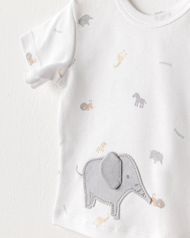 Grey Little King Elephant Pants Outfit