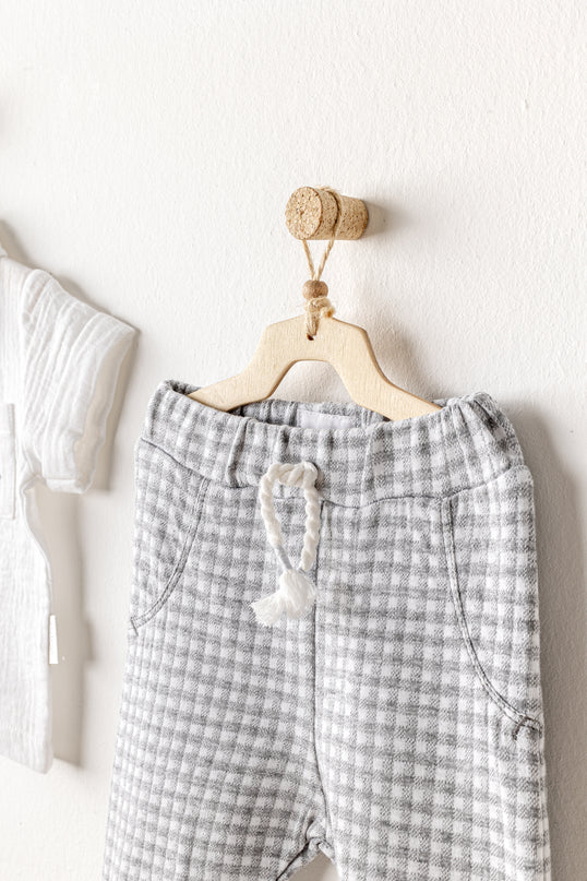 Grey Little King Zebra Pants Outfit