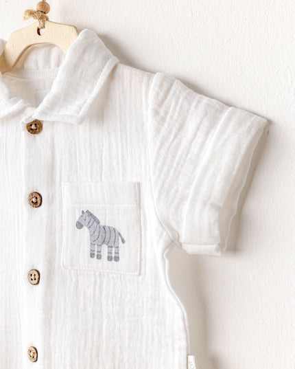 Grey Little King Zebra Pants Outfit