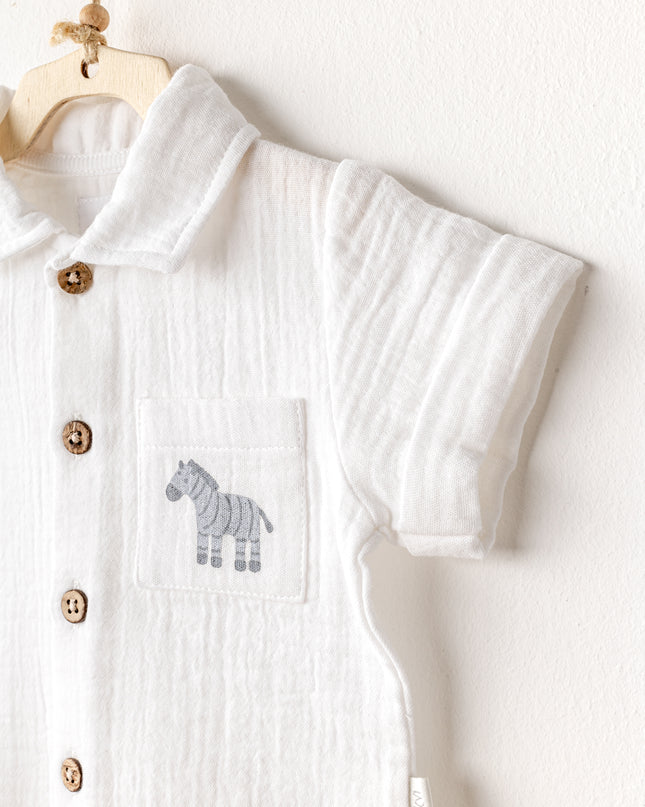 Grey Little King Zebra Pants Outfit