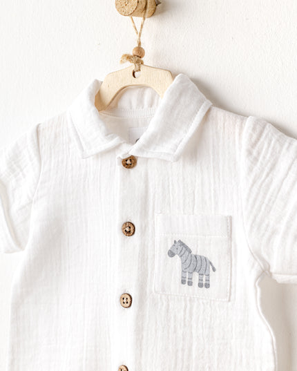 Grey Little King Zebra Pants Outfit