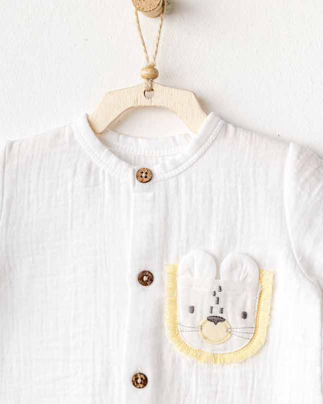 Grey Little King Bunny Pocket Set