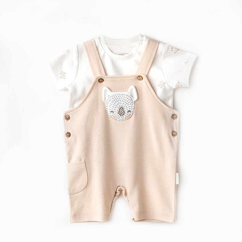 Beige Koala Jumpsuit Set