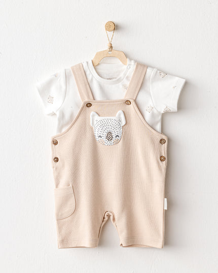 Beige Koala Jumpsuit Set
