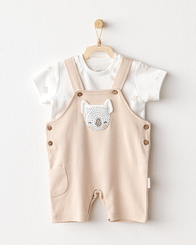 Beige Koala Jumpsuit Set