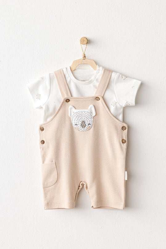 Beige Koala Jumpsuit Set