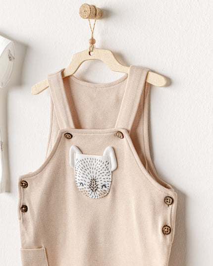 Beige Koala Jumpsuit Set