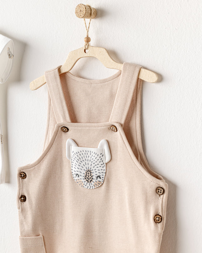 Beige Koala Jumpsuit Set