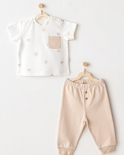 Beige Pants Happy Animal Outfit