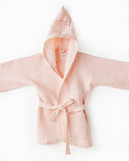 Pink Muslin Home Bathrobe