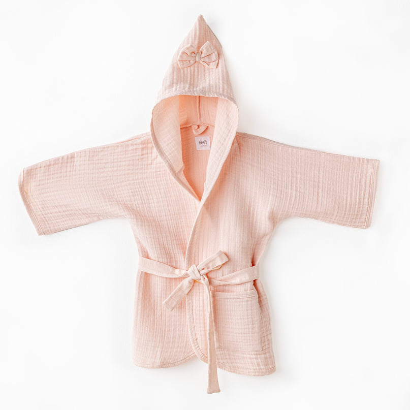 Pink Muslin Home Bathrobe