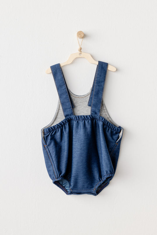 Indigo Casual Pocket Romper