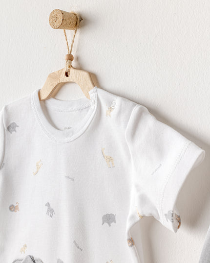 kidsatelier-andywawa-Grey-Little-King-Elephant-Pants-Outfit