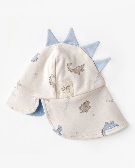 kidsatelier-andywawa-Beige-Dinosaur-Flap-Cap